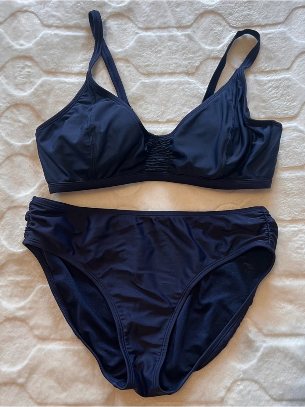 Athleta Navy Blue Two-Piece Swim Bikini